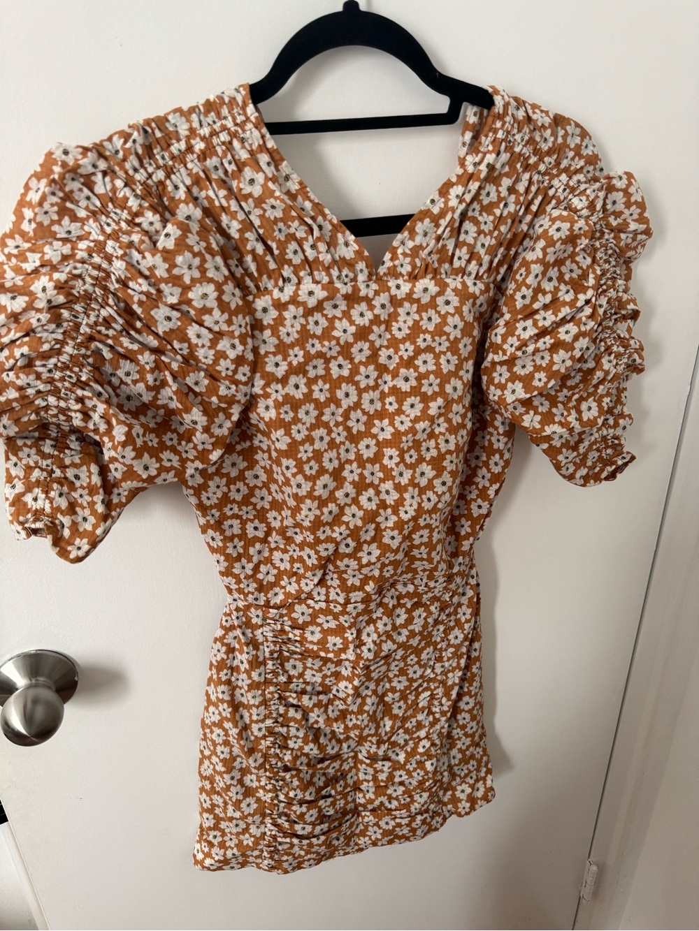 Bec and Bridge Puff Sleeve Mini Dress